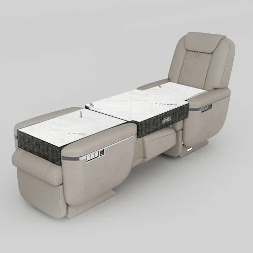 Club seat fold down back
